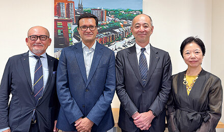 チャバロ学務部長、後藤主任教授と